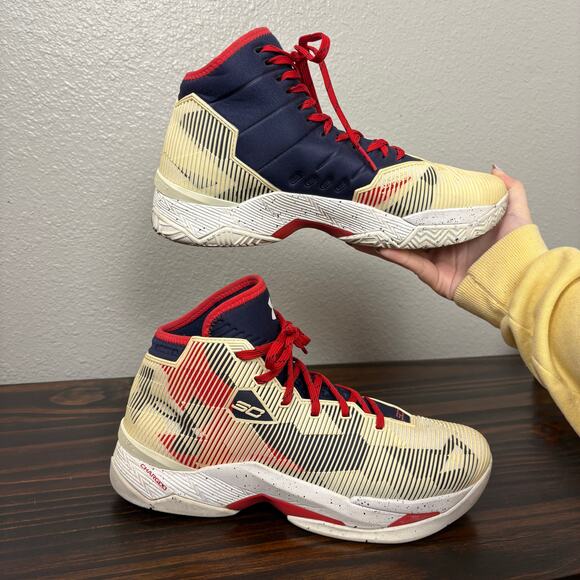 Under Armour Curry Hoop Nation Men’s Size 10 USA Color 1274425-107 Lace Up Shoes main image 10